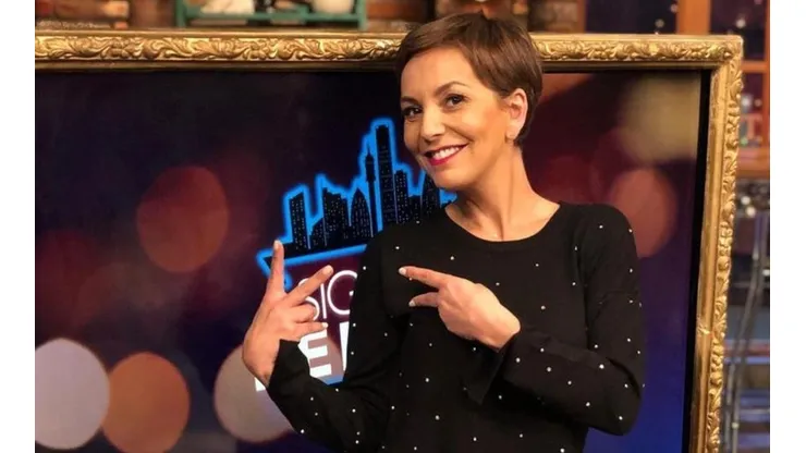 Francisca García-Huidobro en el set de "Sigamos de Largo".