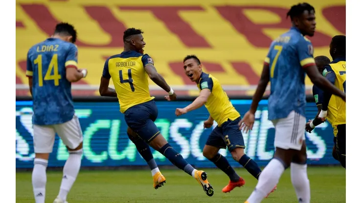Ecuador festeja ante Colombia