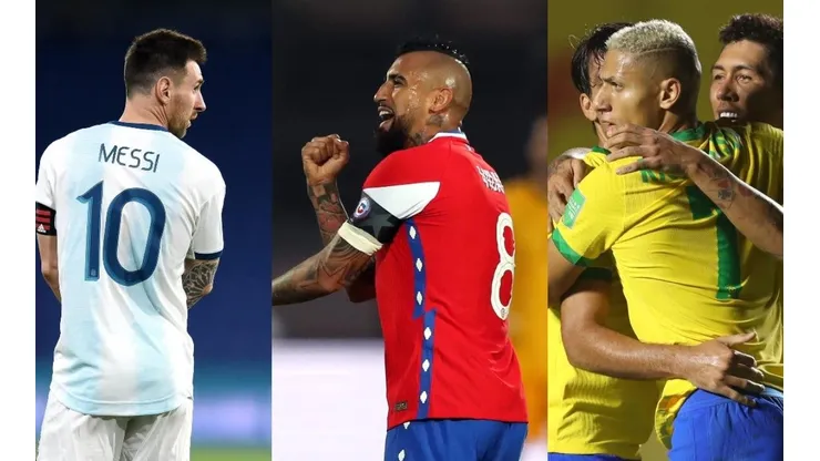 Brasil líder, Argentina segunda y Chile en búsqueda de los seis puntos en la fecha doble.