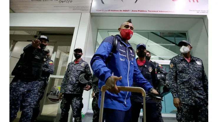 La selección chilena y Arturo Vidal ya están en Venezuela.