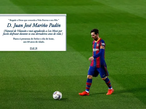 Hombre fallece y dedica su obituario a Lio Messi