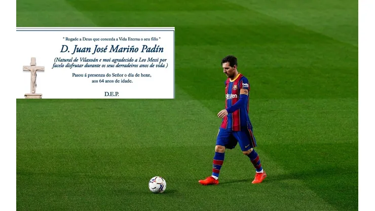 El hombre de 64 años era fanático del Barca y de la Pulga.