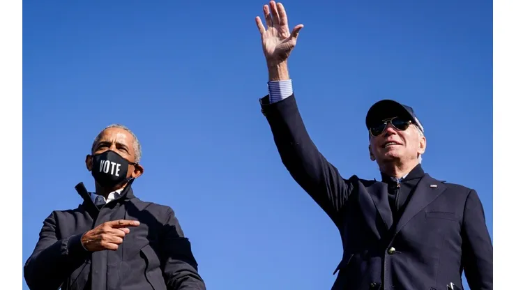 Barack Obama estuvo en los distintos puntos apoyando a Joe Biden.