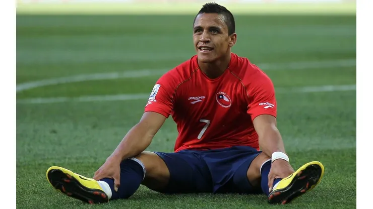 Alexis Sánchez jugó los cuatro partidos de Chile en el Mundial de Sudáfrica 2010, pero no pudo anotar
