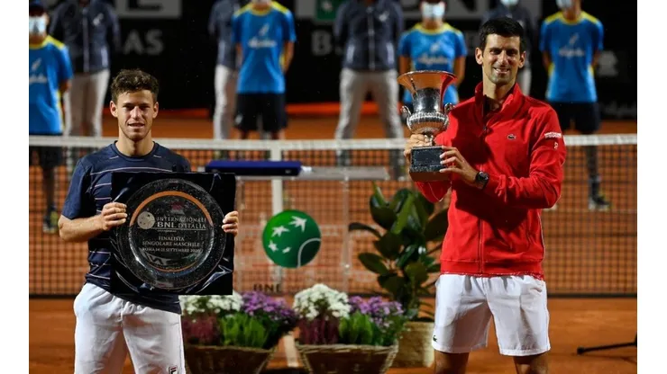 Djokovic y Schwartzman se vieron las caras por última vez en la final del Masters 1000 de Roma.