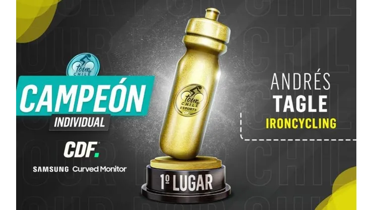 Andrés Tagle se consagró como el campeón del Tour por Chile eSports 2020.
