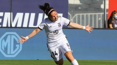 Javiera Grez anotó en el triunfo de Colo Colo Femenino ante Fernández Vial en el Estadio Monumental.