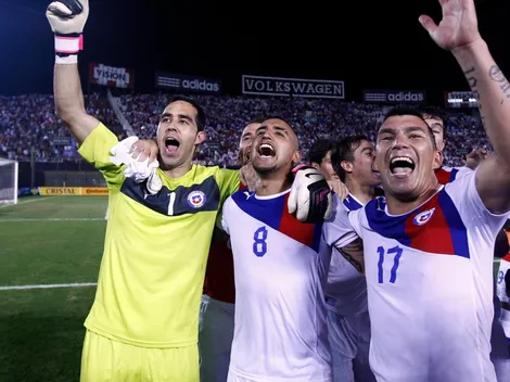 Gary festeja los golazos de Vidal y el tapadón de Bravo