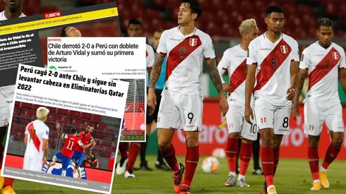Los medios peruanos lamentaron la derrota ante Chile