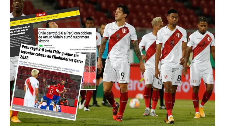 Los medios peruanos lamentaron la derrota ante Chile