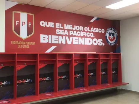 El mensaje de Chile a Perú en el camarín del Nacional