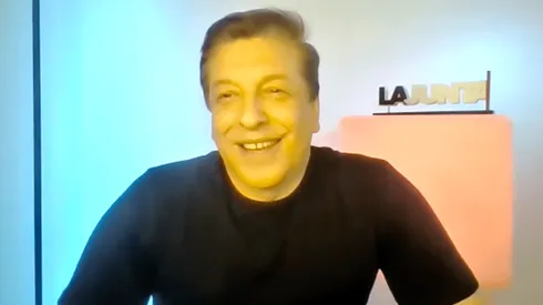 Julio César Rodríguez conversando con los medios en la previa al estreno de la nueva temporada de "La Junta".