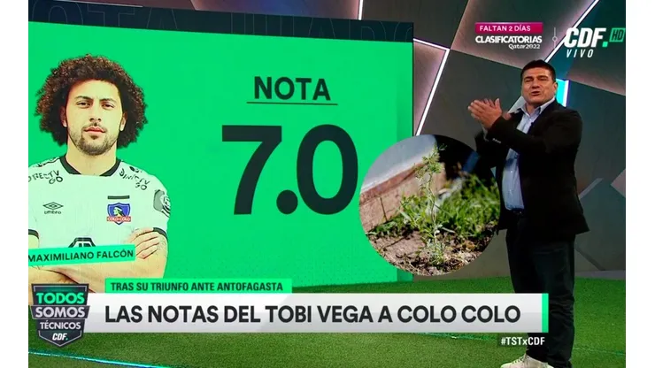Toby Vega y las notas de Colo Colo ante Antofagasta.