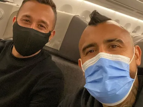 ¡Viene! Vidal rumbo a Chile con su "hermanito" Orellana