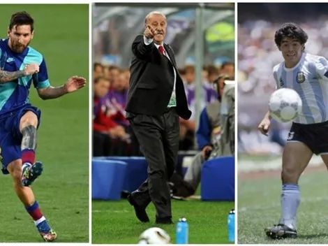Vicente del Bosque pone a Messi por encima de Maradona