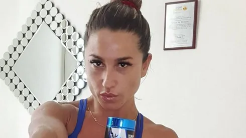 Nicole "Luli" Moreno durante uno de sus entrenamientos.