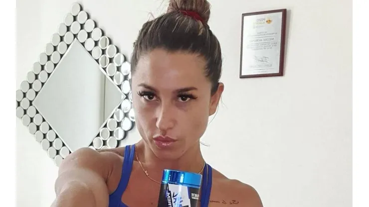 Nicole "Luli" Moreno durante uno de sus entrenamientos.