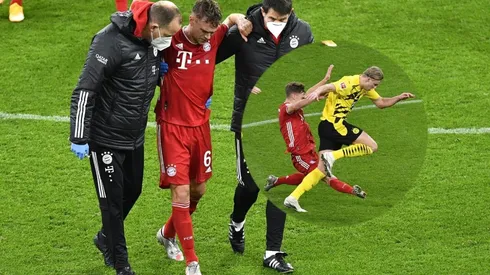 La dura entrada de Kimmich a Haaland.