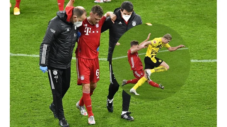 La dura entrada de Kimmich a Haaland.