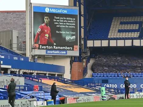 El precioso gesto de los hinchas de Everton a Rashford