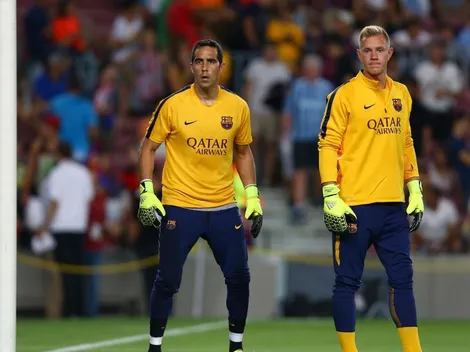 Claudio Bravo y Ter Stegen se reencuentran en el Camp Nou