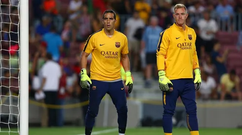 Bravo y ter Stegen en el Camp Nou