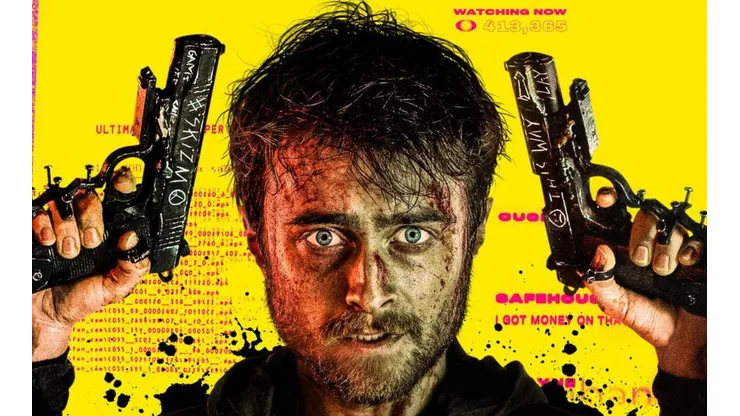 Daniel Radcliffe es Miles en "Manos a las Armas", un joven al que le pesará andar de hater en internet.