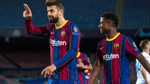 Piqué cambió su festejo de gol habitual, levantando rumores en redes sociales.