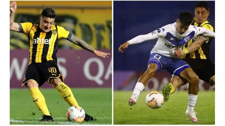 Ambos chilenos vieron acción en el duelo entre Vélez y Peñarol por Copa Sudamericana.