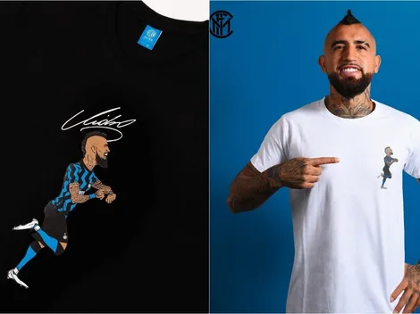 Inter lanza línea de camisetas con la imagen de Vidal