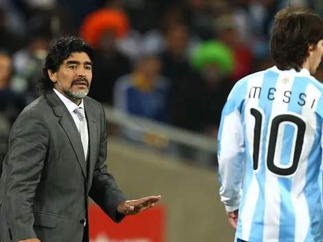 Del 10 al 10: El cariñoso saludo de Messi a Maradona