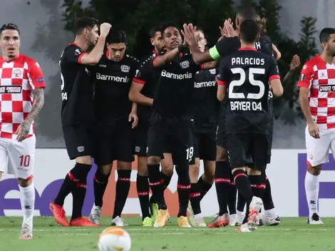 Sin el lesionado Aránguiz: el Bayer golea en Europa League