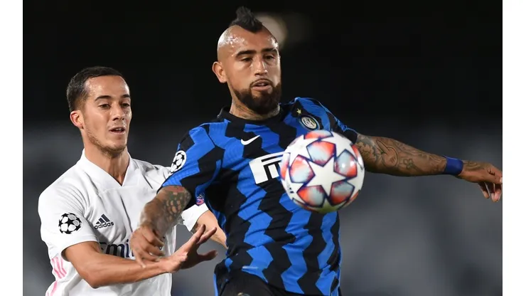 Arturo Vidal no pudo evitar la caída de Inter de Milán ante Real Madrid en la Champions League