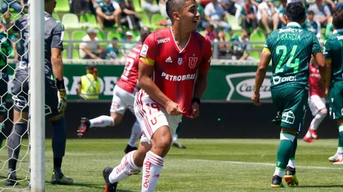 Nicolás Guerra festeja ante Santiago Wanderers