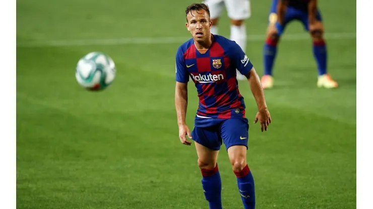 Arthur Melo con la camiseta del Barcelona en La Liga