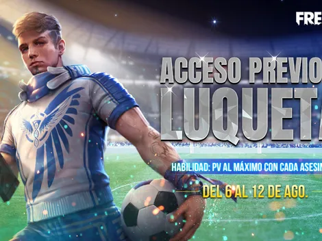 Free Fire: consigue a Luqueta con descuento y anticipadamente