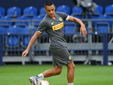 Alexis Sánchez salta a la cancha por la Europa League