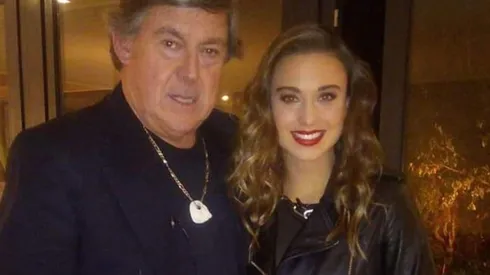 Emeterio Ureta junto a su hija Tita Ureta.