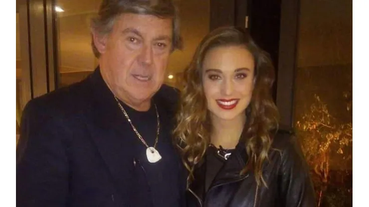 Emeterio Ureta junto a su hija Tita Ureta.