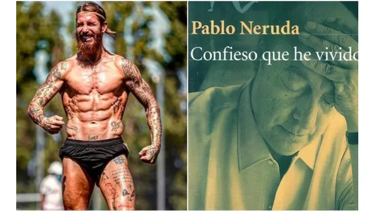 El defensor del Real Madrid grabó en su piel la frase del poeta chileno en su pecho, cerca del nombre de su recién nacido hijo.