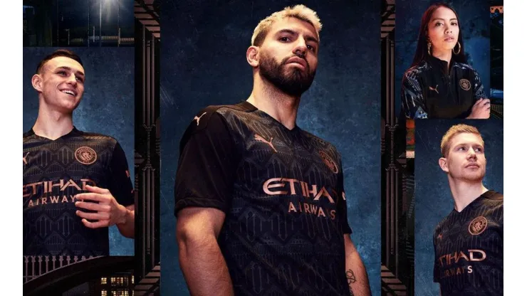 El City presenta su nueva indumentaria para la temporada 2020-21.