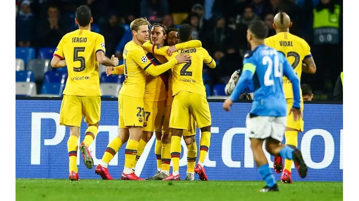 Barcelona y Nápoli en el duelo de ida de Champions League