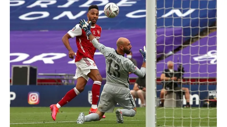 Aubameyang marcó un golazo para Arsenal
