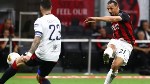 Zlata Ibrahimovic lideró la goleada del AC MIlan al Cagliari