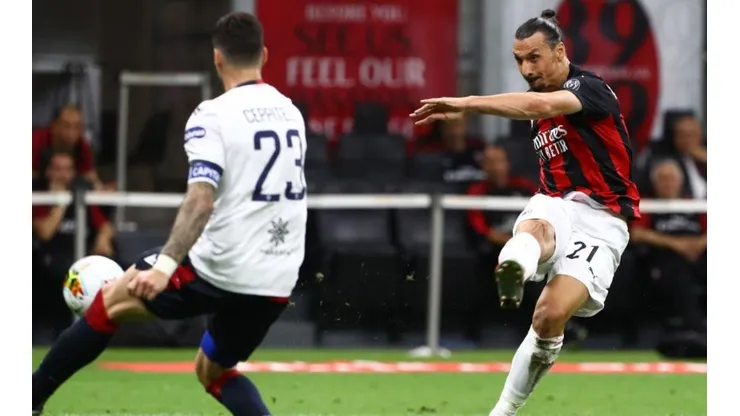 Zlata Ibrahimovic lideró la goleada del AC MIlan al Cagliari