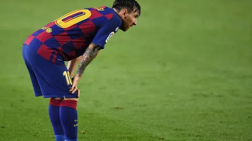 Lionel Messi con la camiseta de toda su vida: La del Barcelona