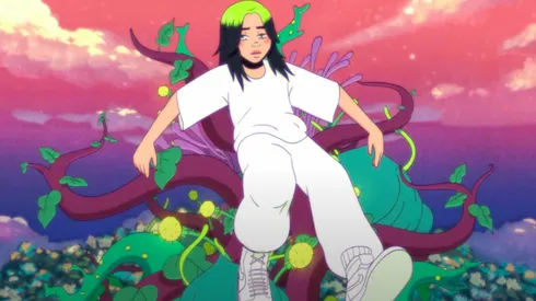 Billie Eilish en su versión animada para el clip de "my future".