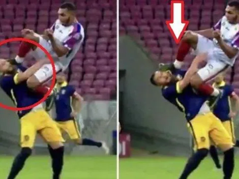 Patada voladora a la altura de la cabeza da vuelta Brasil