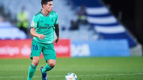 James Rodríguez en la última temporada con el Real Madrid