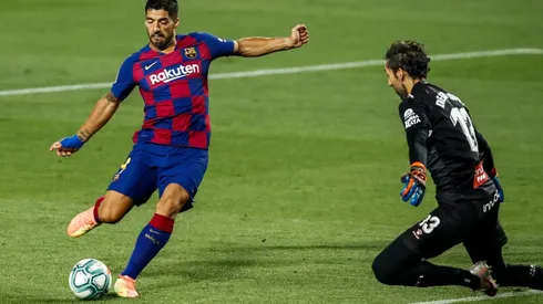 Luis Suárez frente al Espanyol
